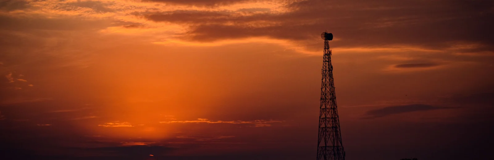 Skyline of Bainpur, Agra at golden hour