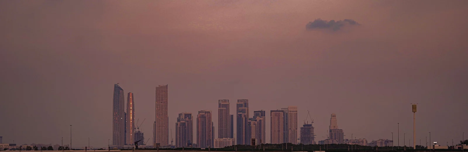 Skyline of Kairatitola, Agra at golden hour