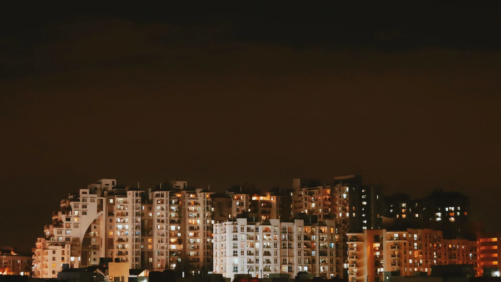 Aerial view of Shanti Nagar, Agra