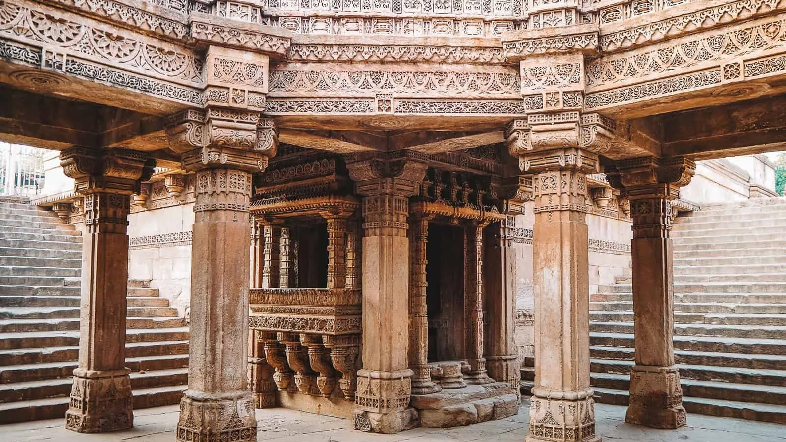 Aerial view of Adalaj, Ahmedabad