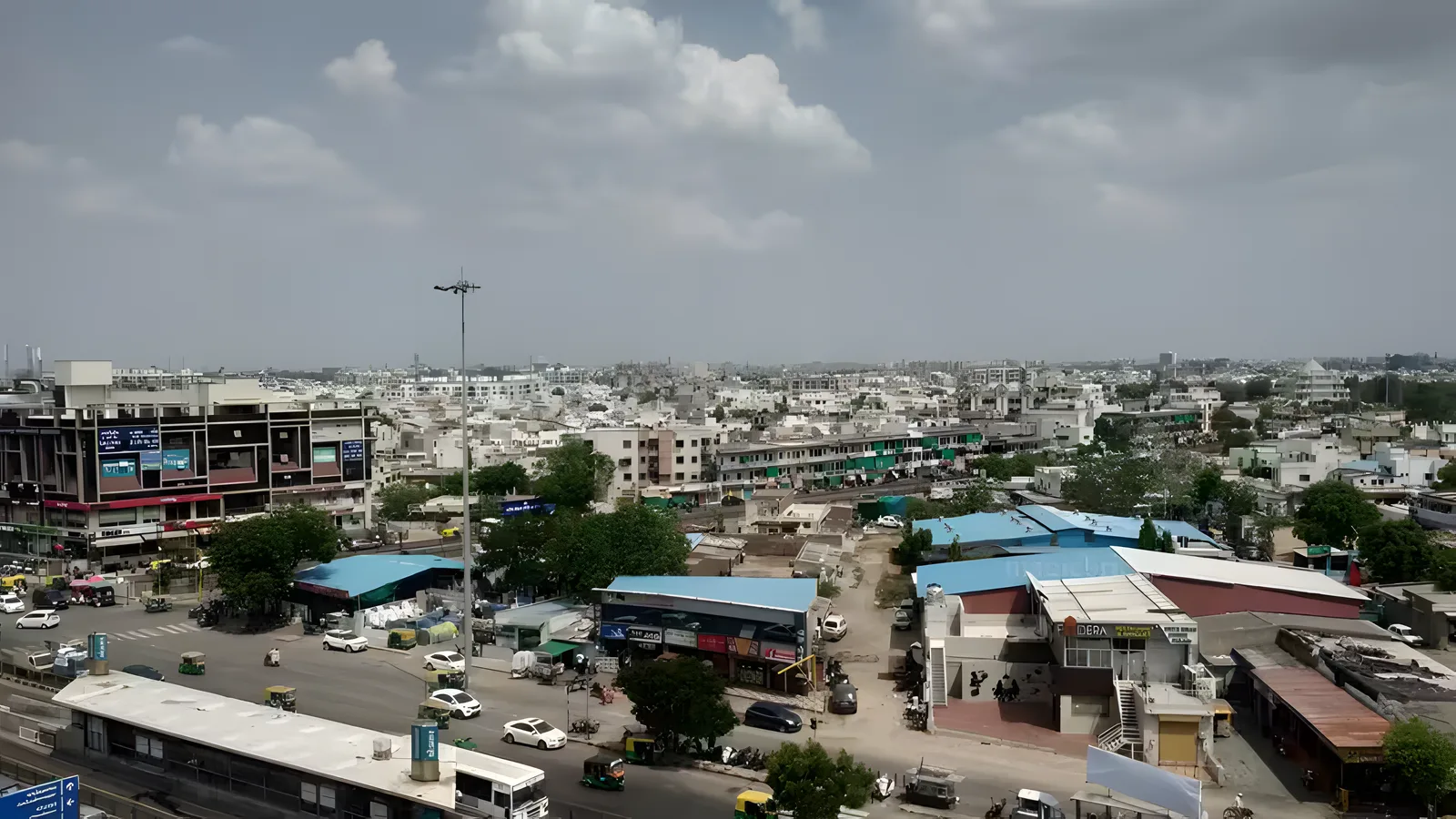 Aerial view of Isanpur, Ahmedabad