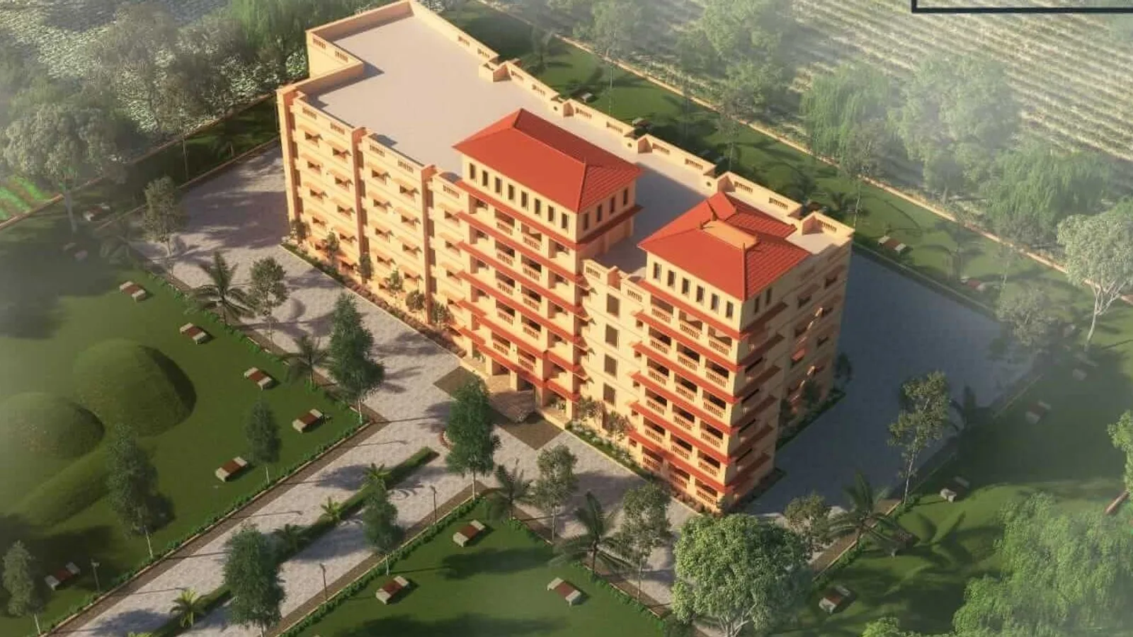 Aerial view of Jetalpur, Ahmedabad