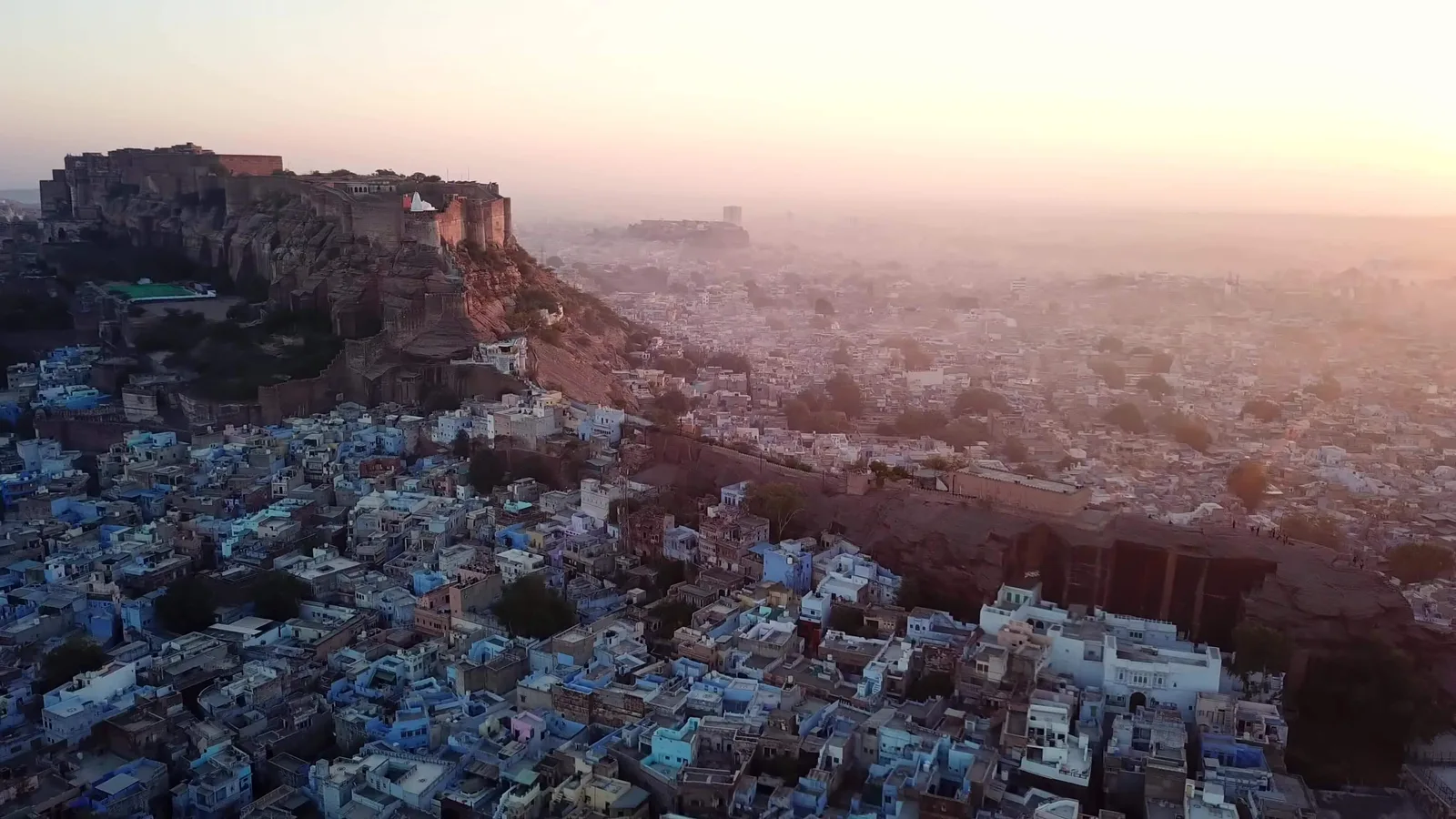 Aerial view of Jodhpur, Ahmedabad