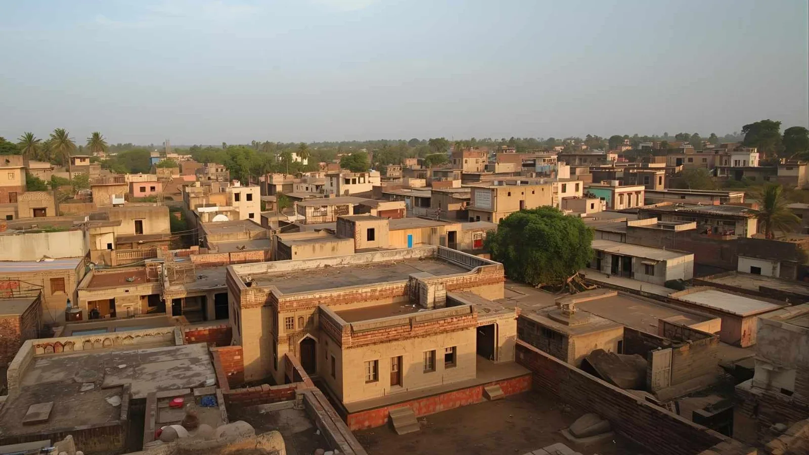 Aerial view of Shertha, Ahmedabad
