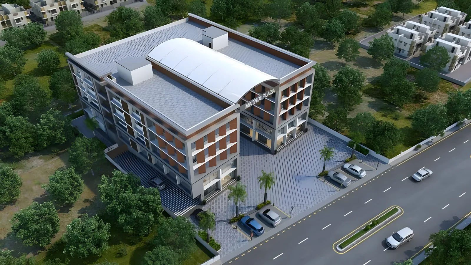 Aerial view of Vinzol, Ahmedabad