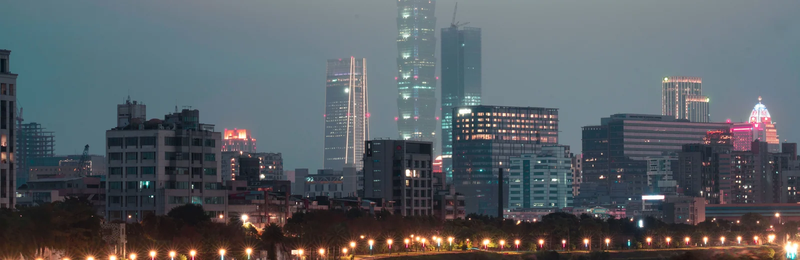Skyline of SG Enclave Naushehra, Amritsar at golden hour