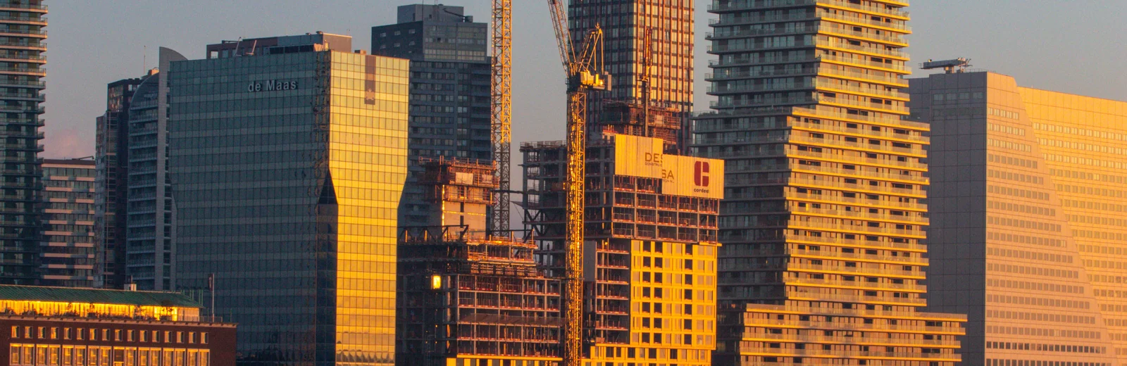 Skyline of Sunder Nagar, Amritsar at golden hour
