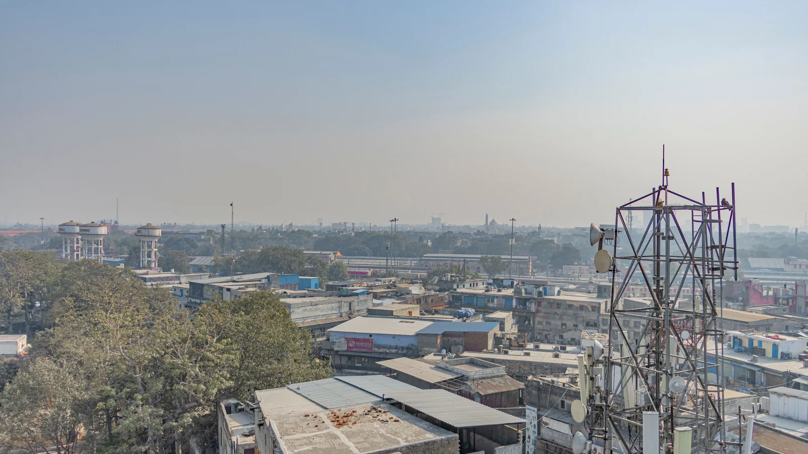 Aerial view of Baspur Sirasa urf Jaisinghpur, Ayodhya