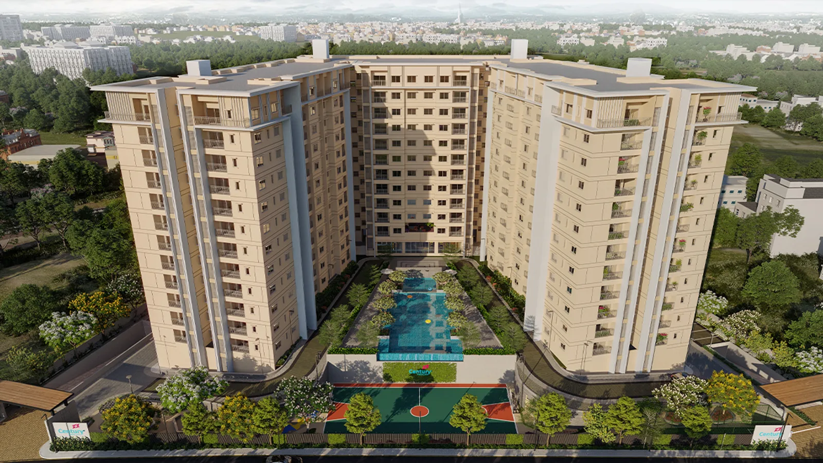 Aerial view of Jakkur, Bengaluru