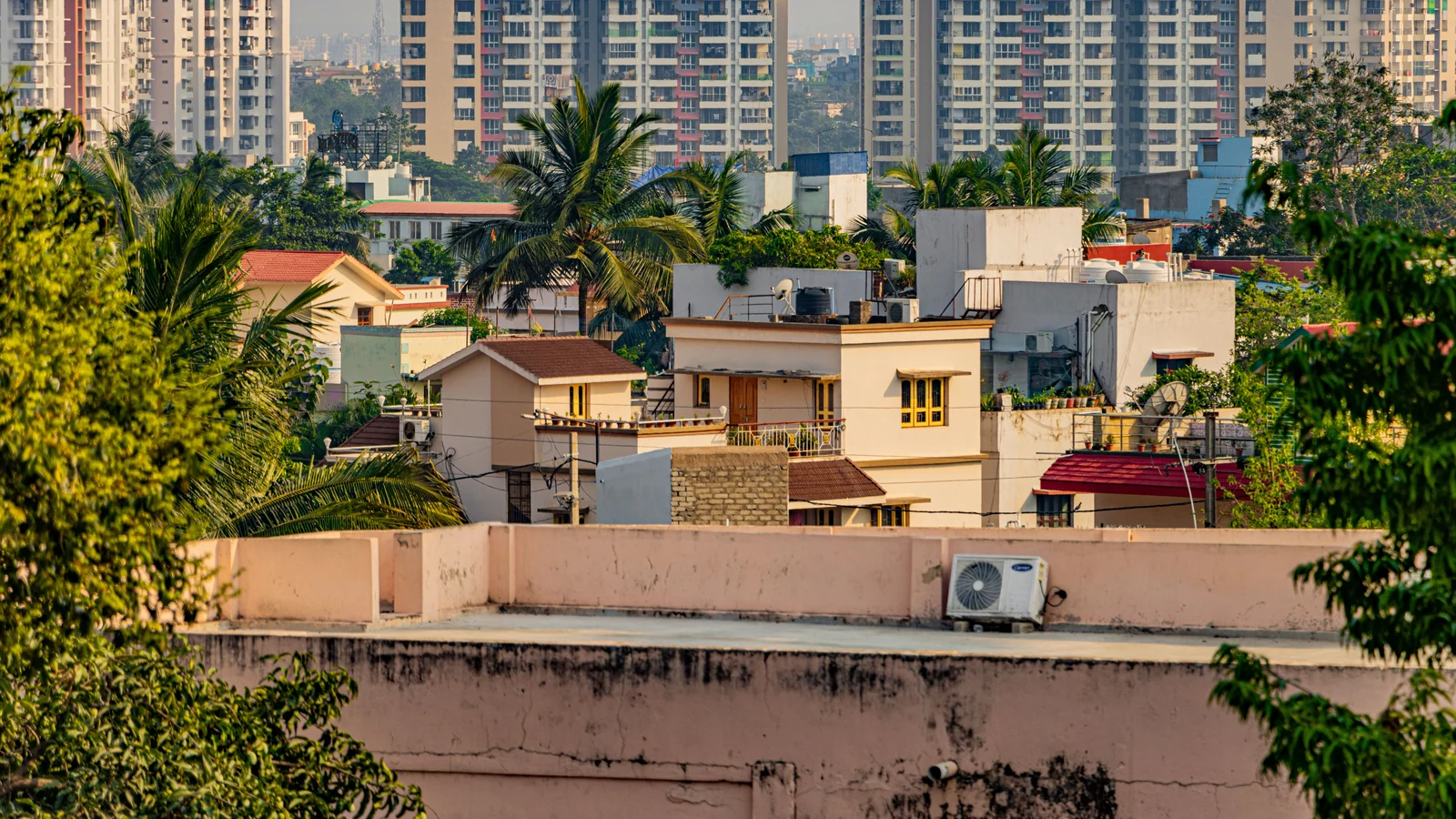 Aerial view of JP Nagar, Bengaluru