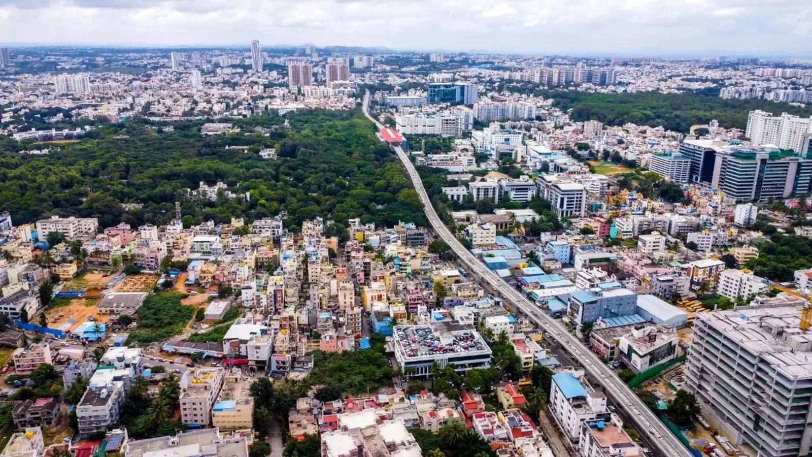 Aerial view of Kalyan Nagar, Bengaluru