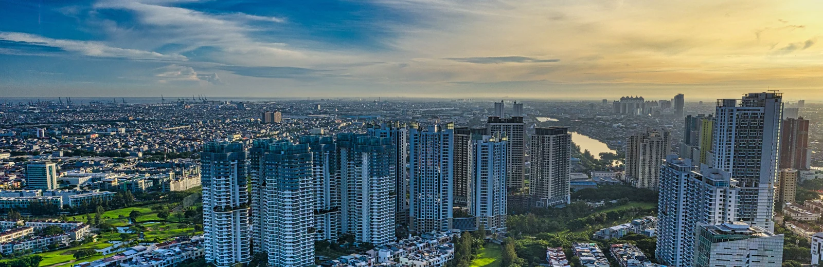 Skyline of Kengeri, Bengaluru at golden hour