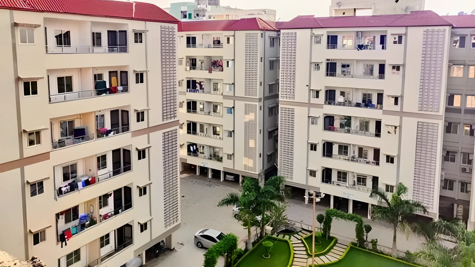 Aerial view of Indra Nagar, Bhopal
