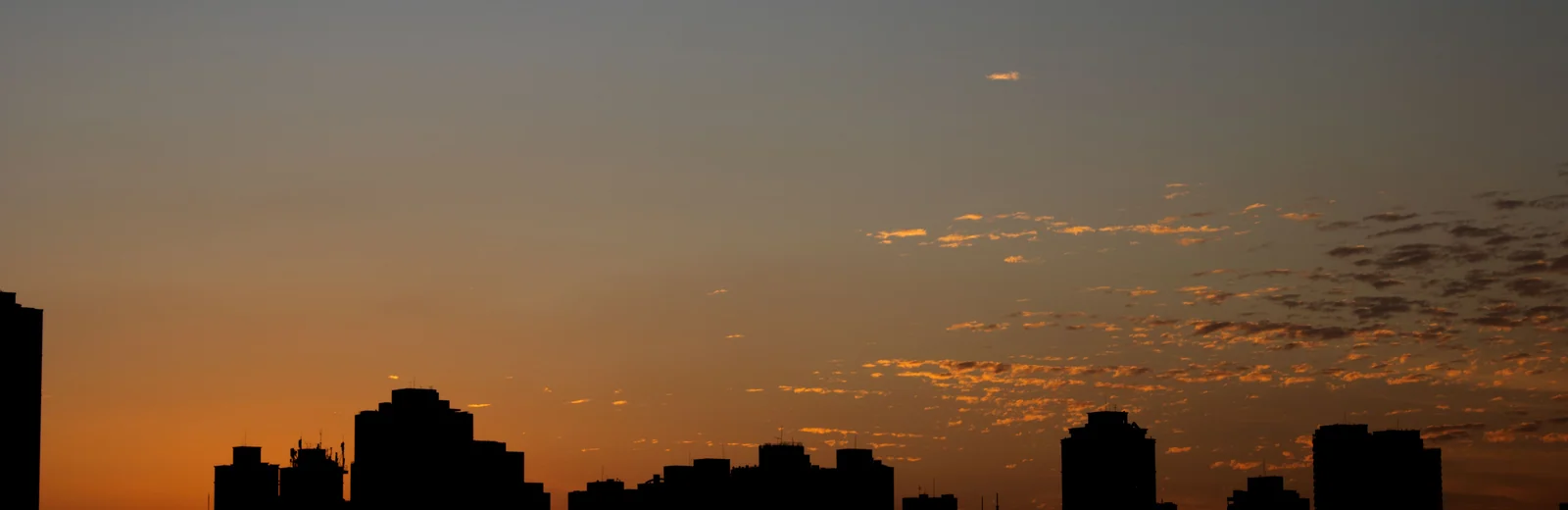 Skyline of Kalpakkam, Chennai at golden hour