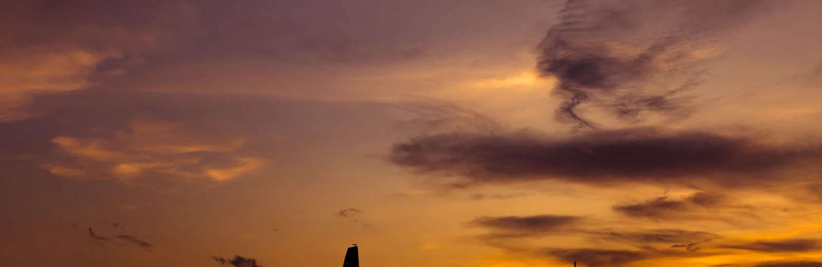 Skyline of Maduravoyal, Chennai at golden hour