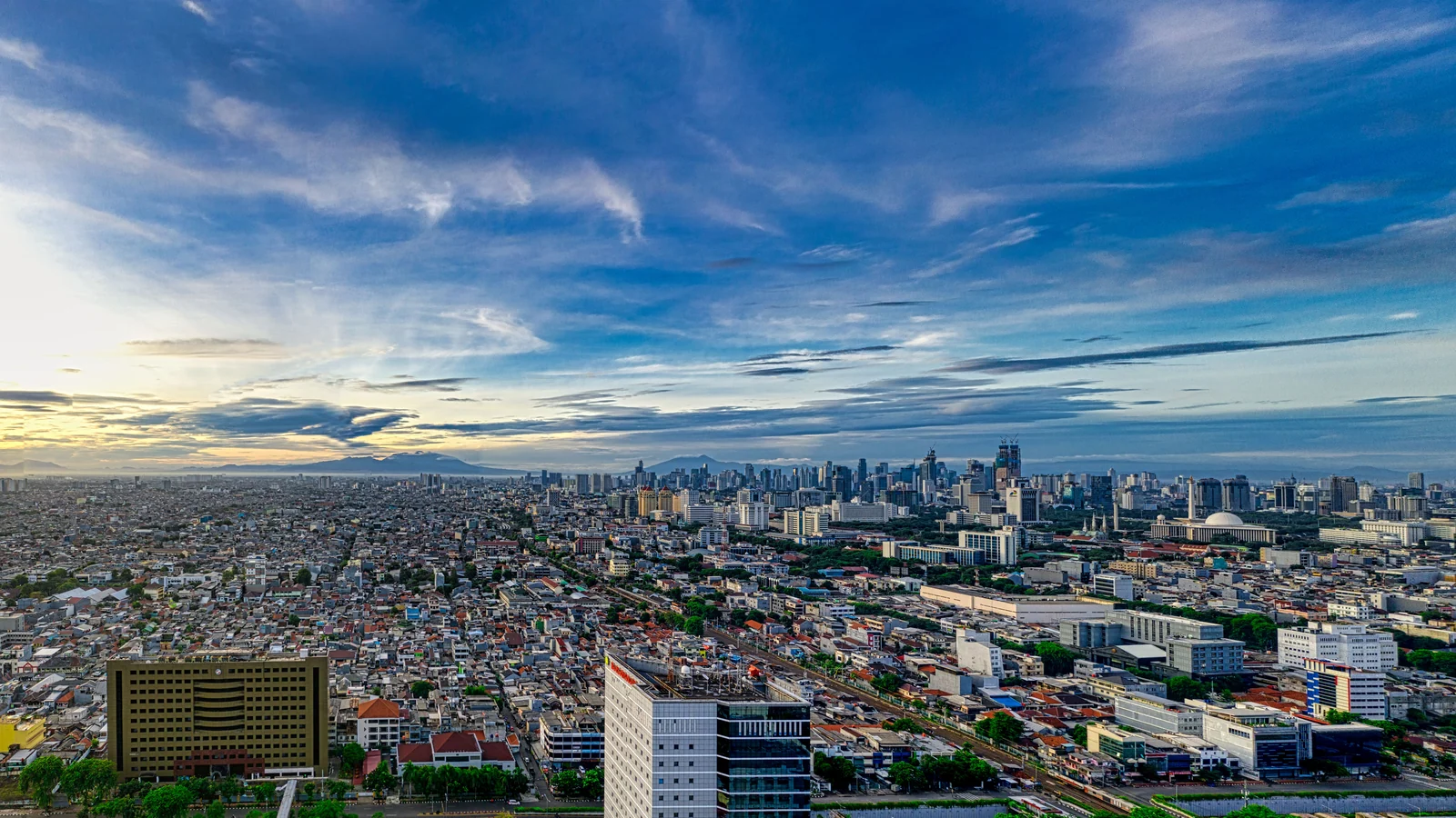 Aerial view of Minjur, Chennai