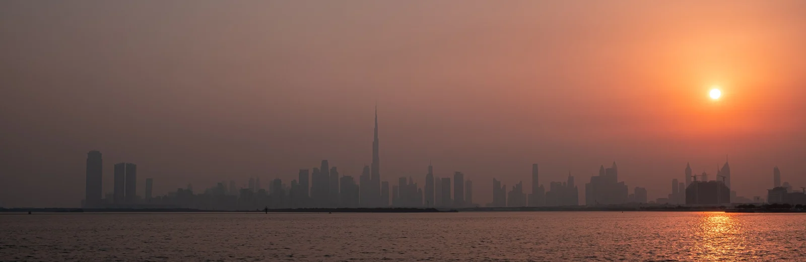 Skyline of Nemam, Chennai at golden hour