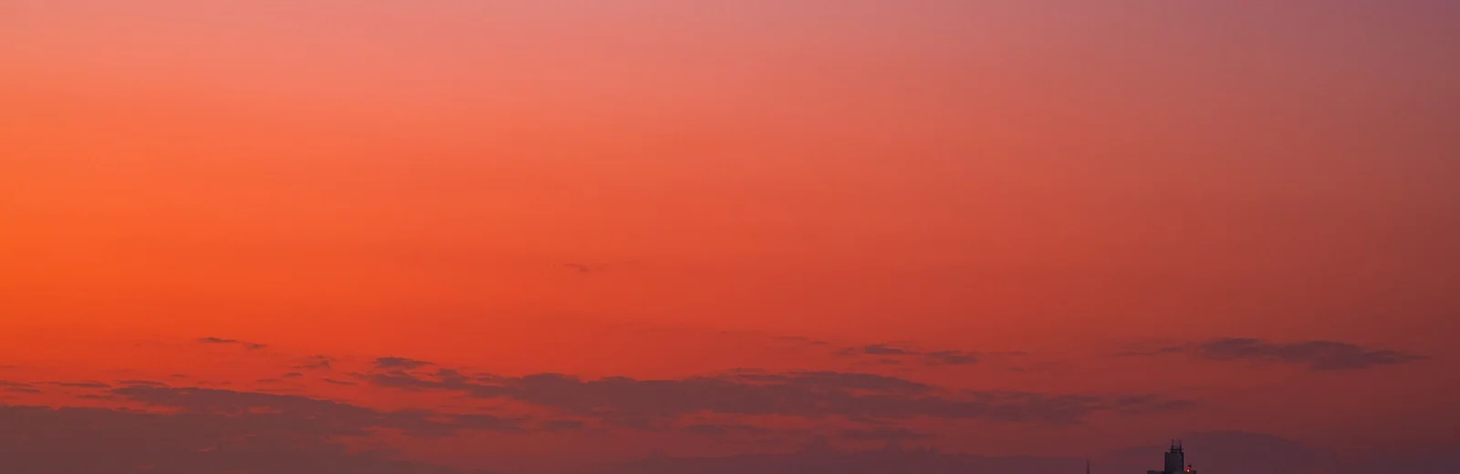 Skyline of Podanur, Coimbatore at golden hour