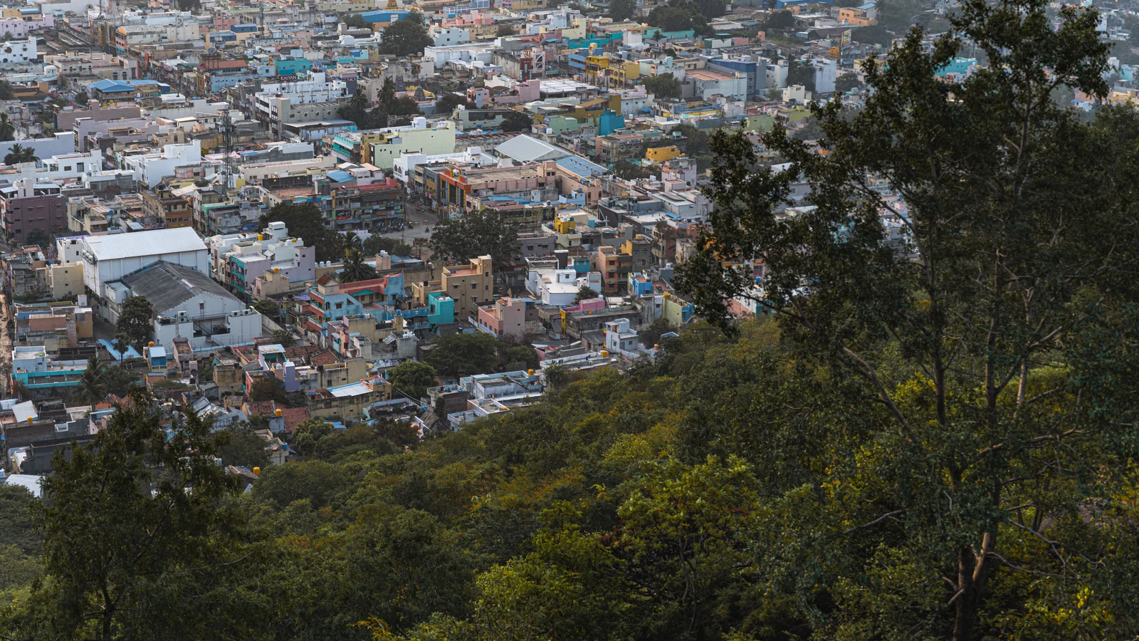 Aerial view of Thudiyalur, Coimbatore