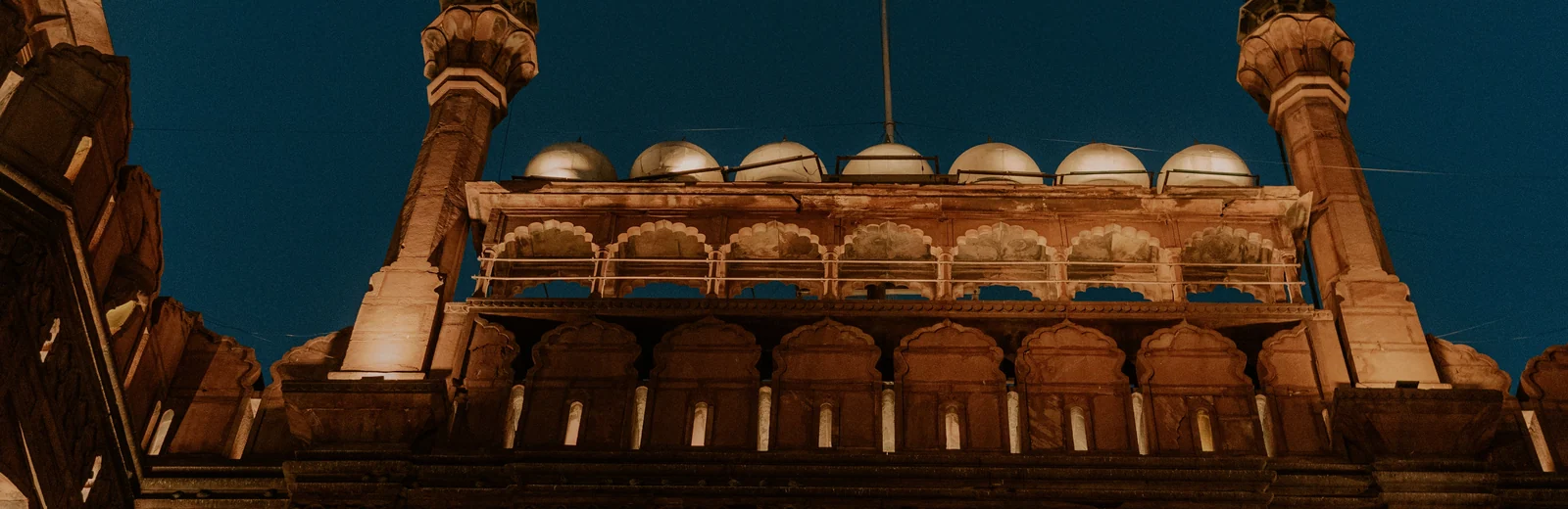 Skyline of Daryaganj, Delhi at golden hour