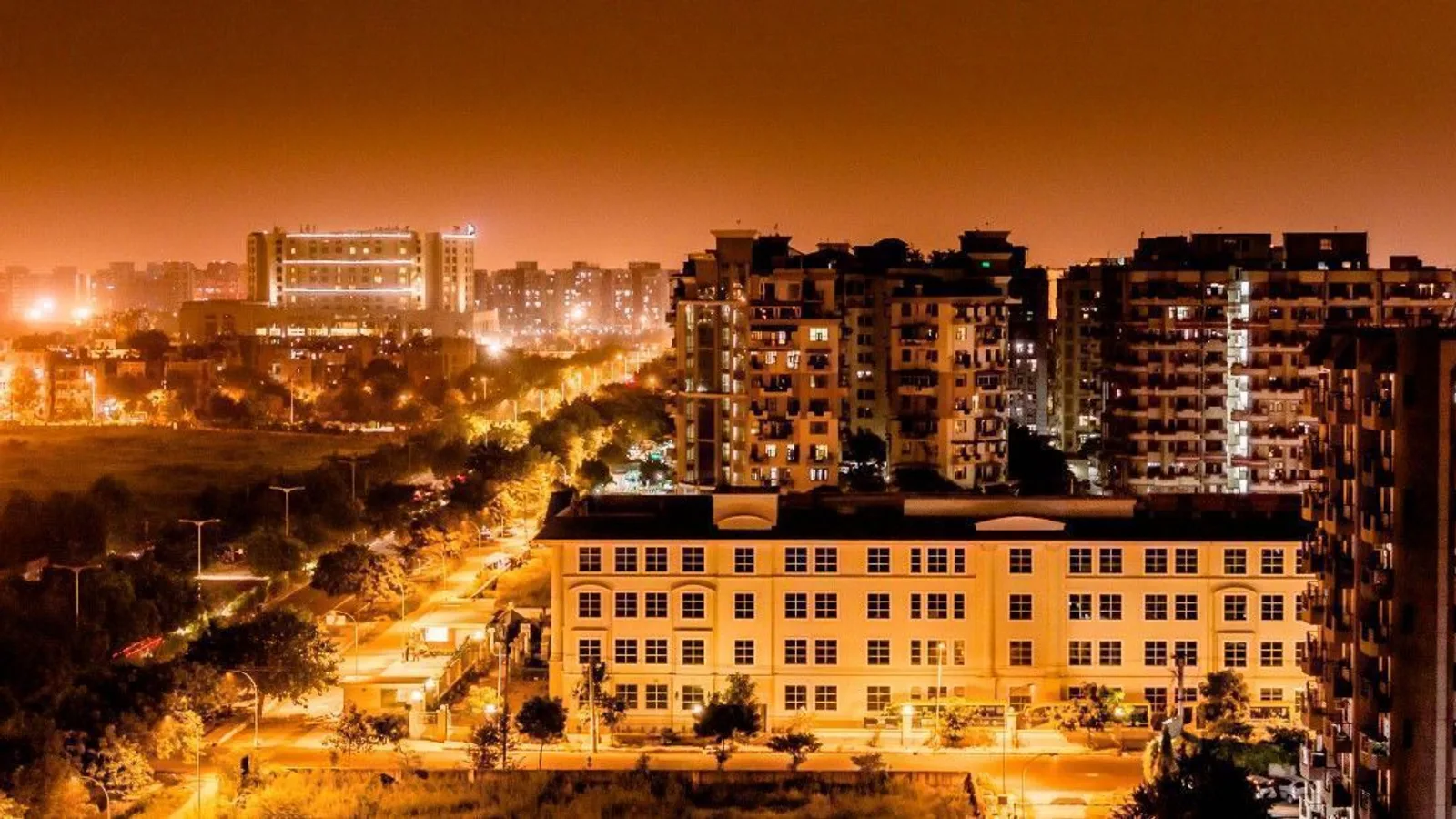 Aerial view of Dwarka, Delhi
