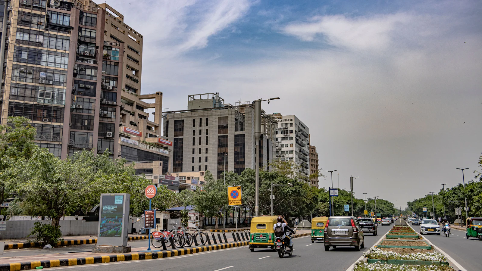 Aerial view of Karol Bagh, Delhi