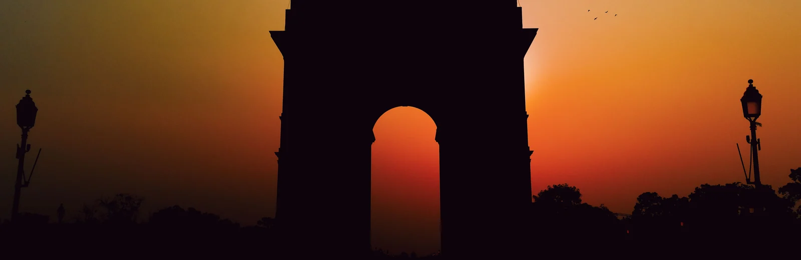 Skyline of Mayur Vihar Phase 2, Delhi at golden hour