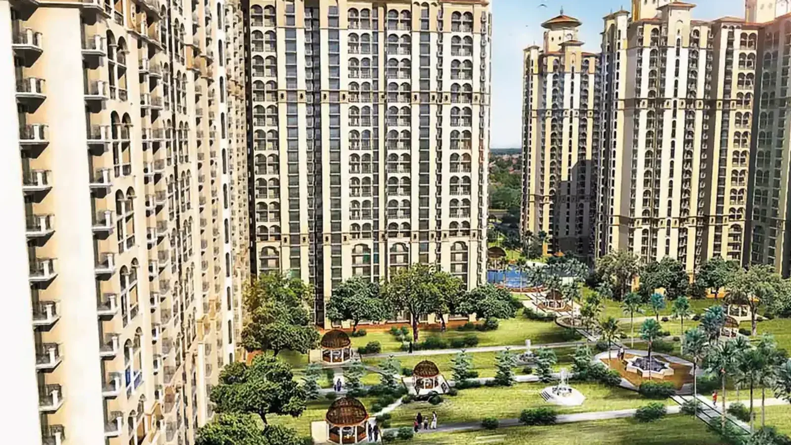 Aerial view of Moti Nagar, Delhi