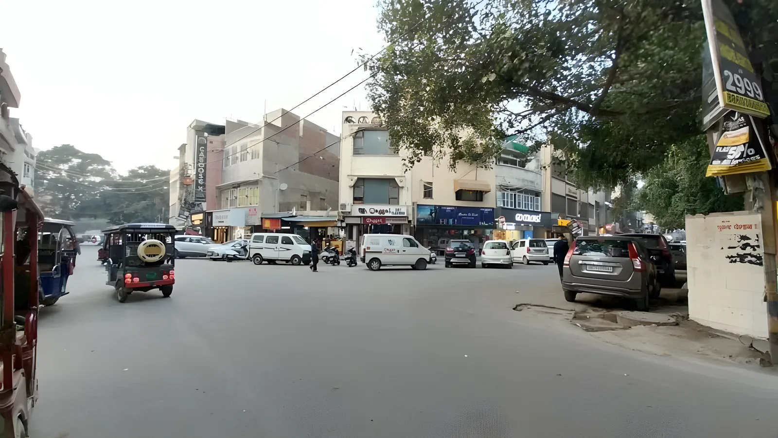 Aerial view of Patel Nagar, Delhi