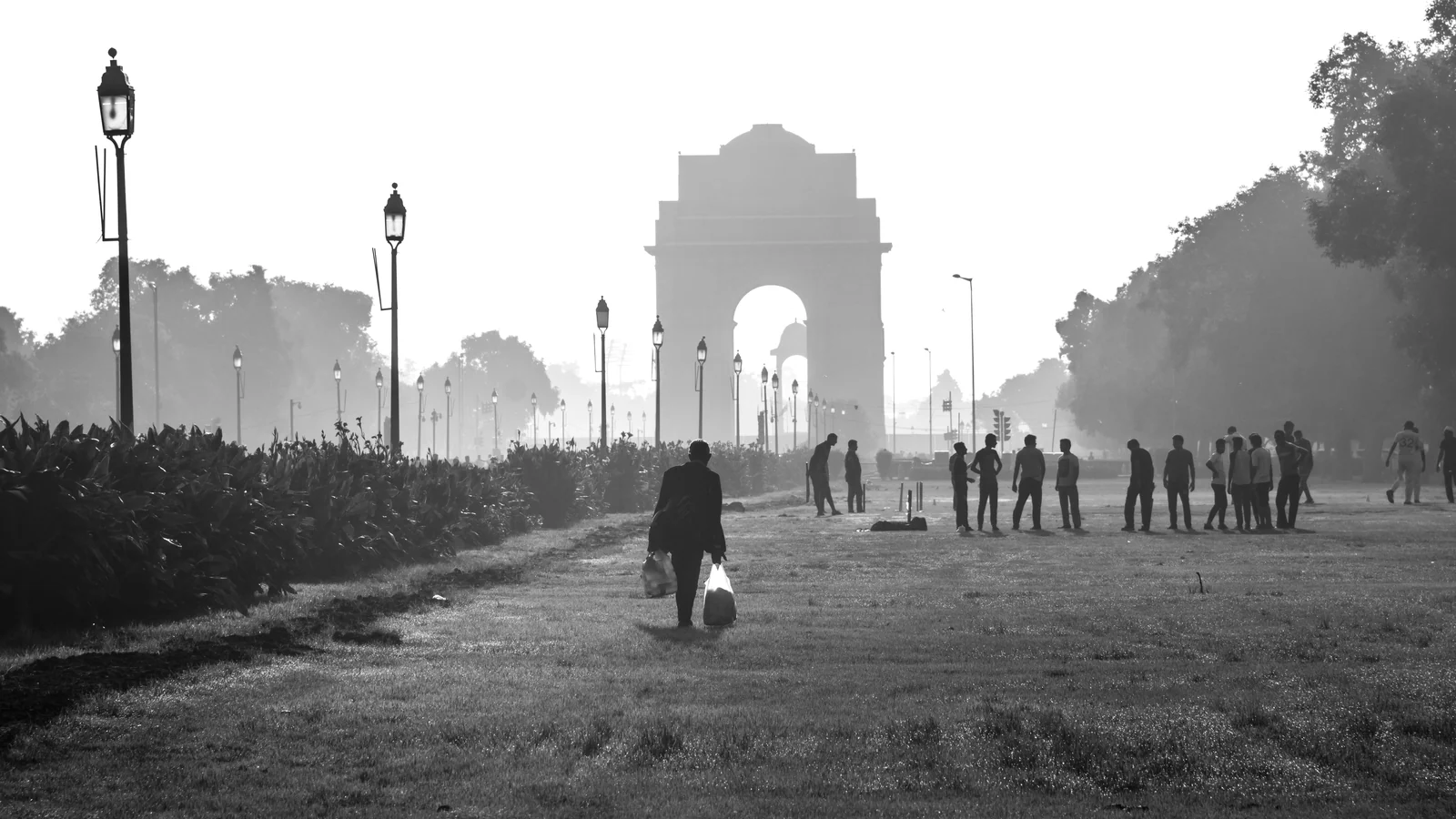 Neighbourhood park in Preet Vihar, Delhi