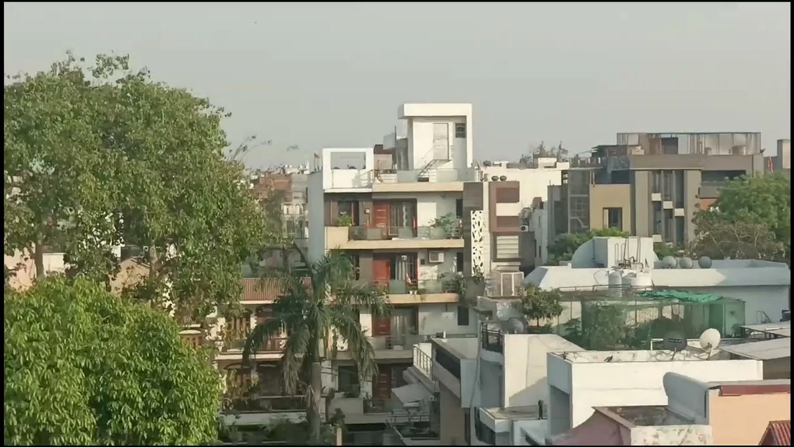 Aerial view of Preet Vihar, Delhi