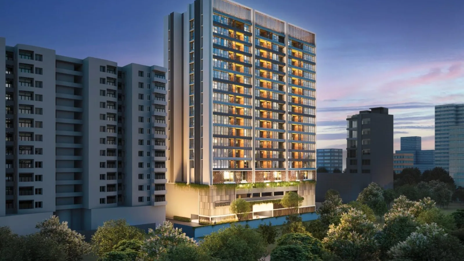 Aerial view of Andrews Place, Durgapur
