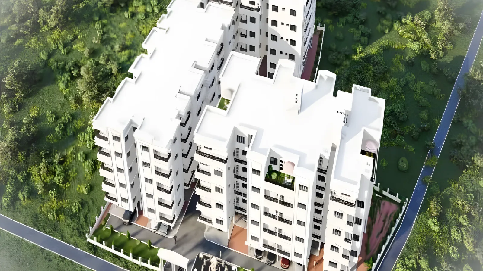 Aerial view of Benachity, Durgapur