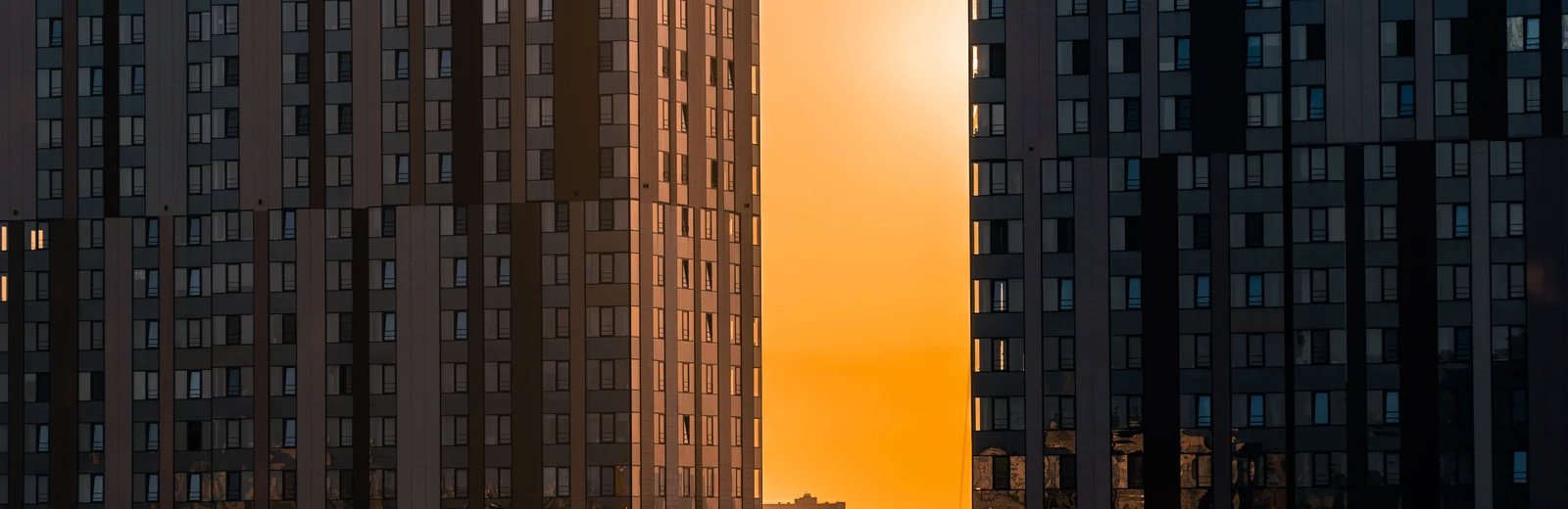 Skyline of Chapadanga, Durgapur at golden hour