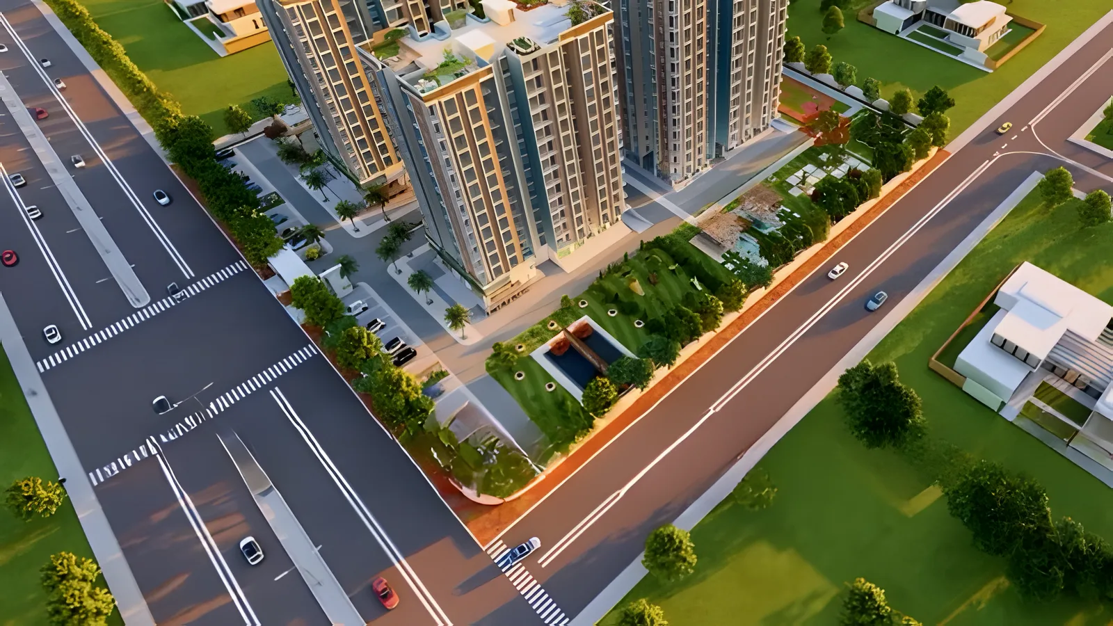 Aerial view of Pardal, Durgapur