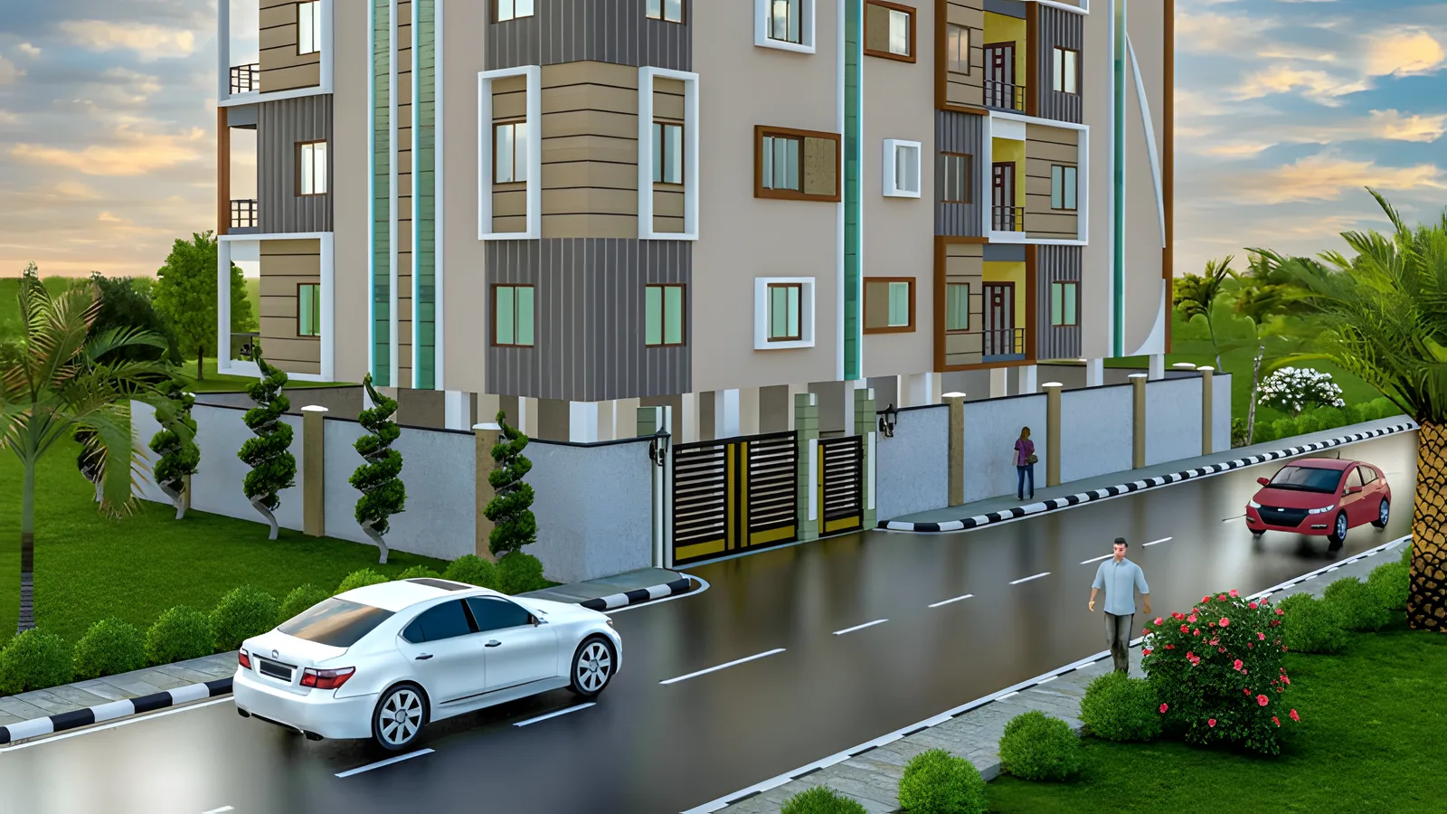 Aerial view of Pets Colony, Durgapur