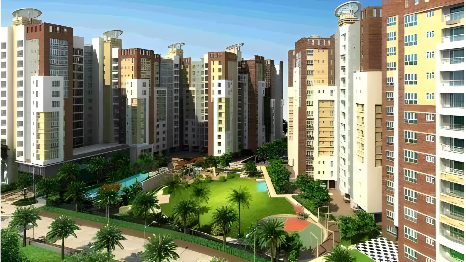 Aerial view of Raghunathpur, Durgapur