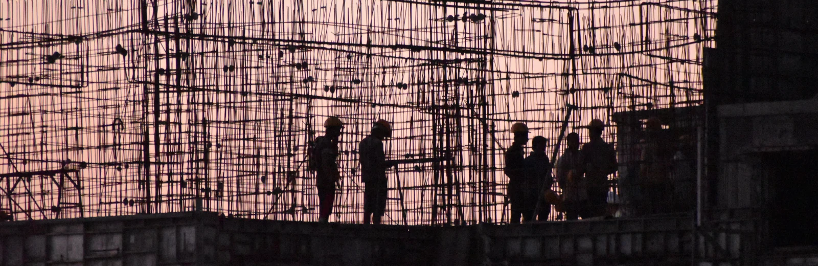 Skyline of Bar Gujjar, Gurugram at golden hour