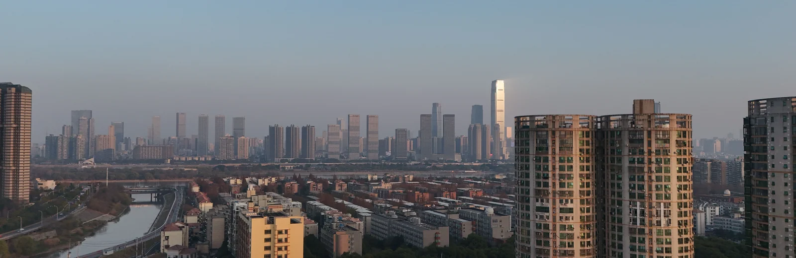 Skyline of Fakharpur, Gurugram at golden hour