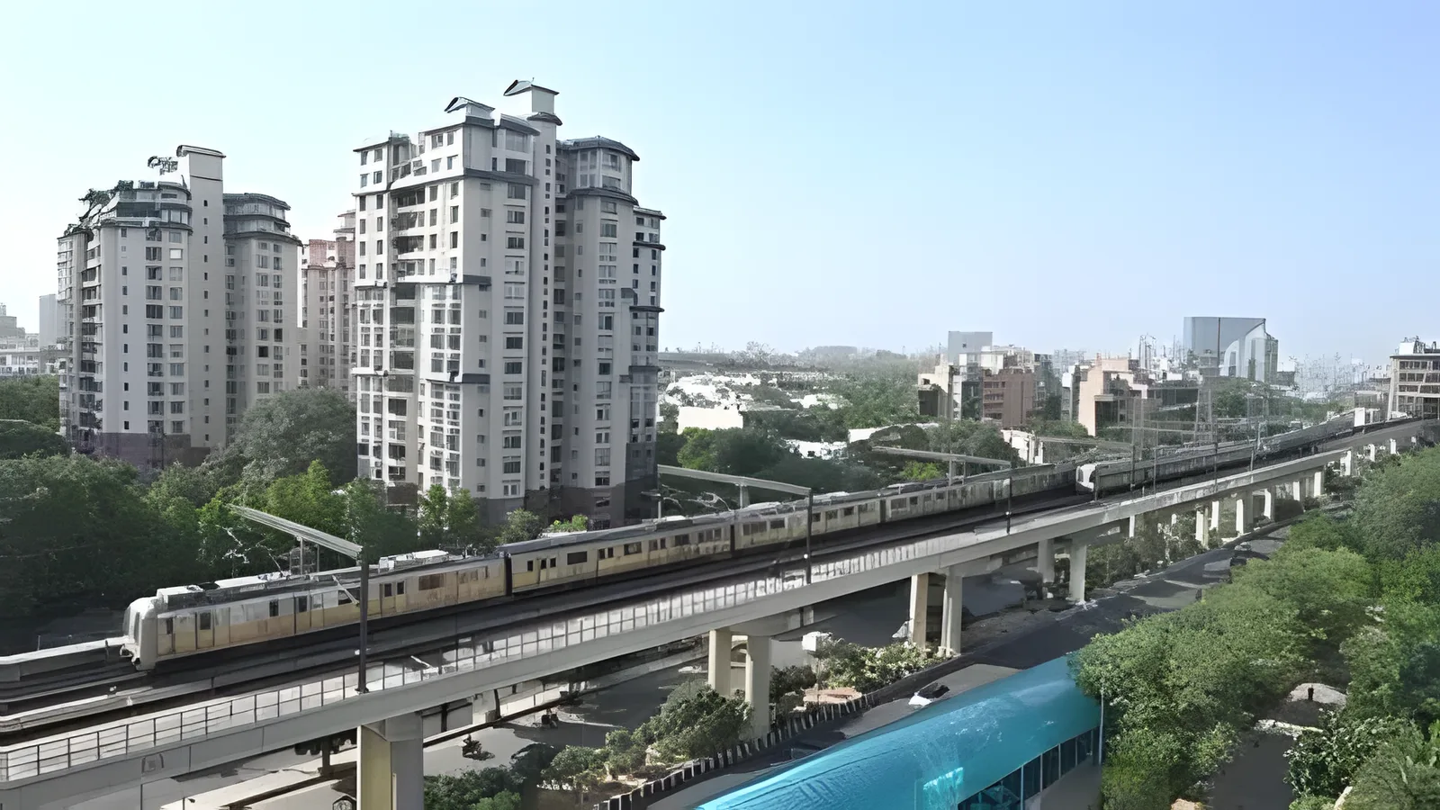 Aerial view of Kherki, Gurugram