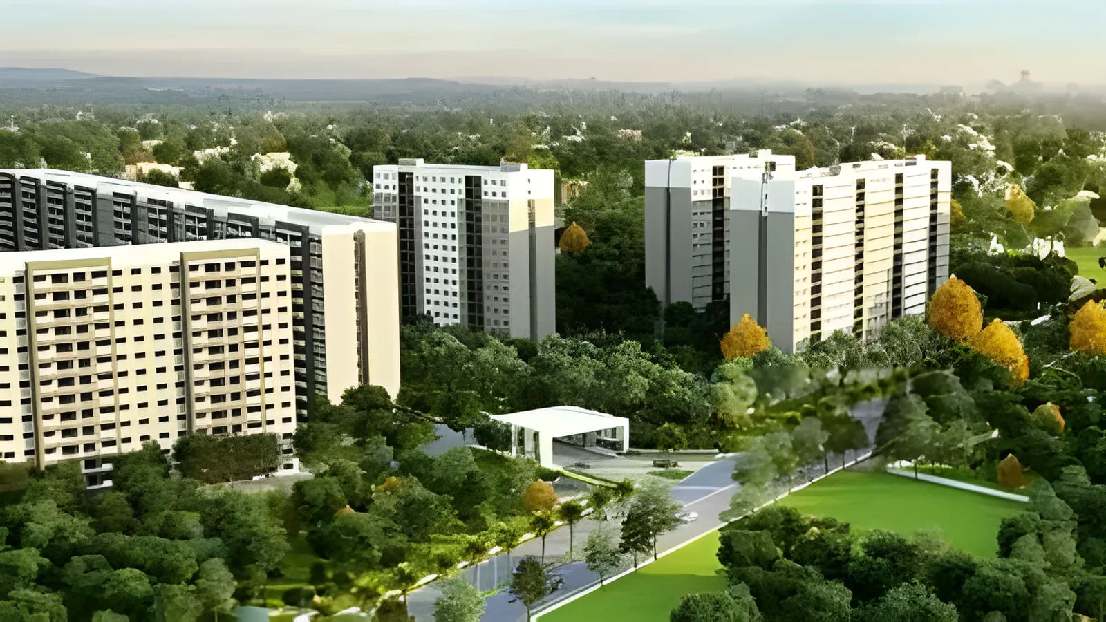 Aerial view of Rampur 180, Gurugram
