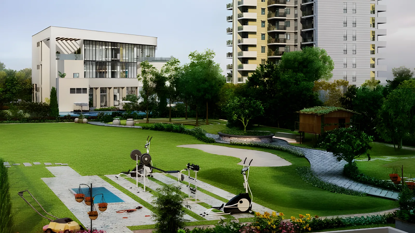 Aerial view of Sector 101, Gurugram