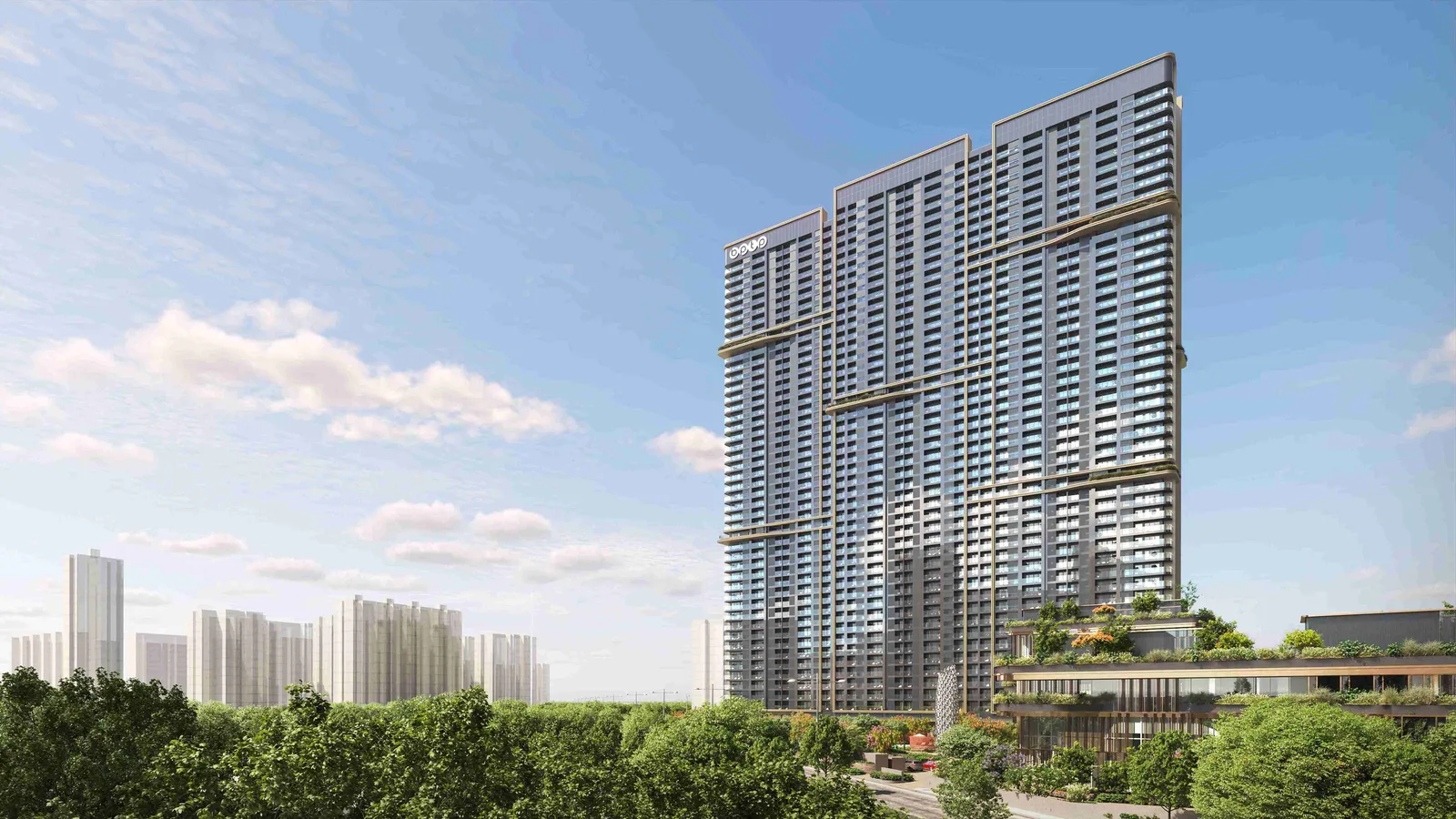 Aerial view of Sector 102, Gurugram