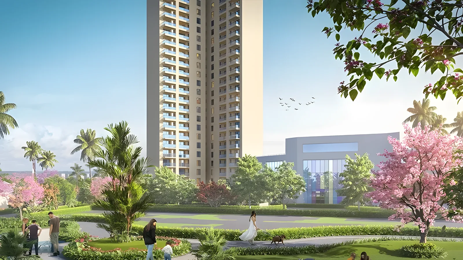 Aerial view of Sector 104, Gurugram