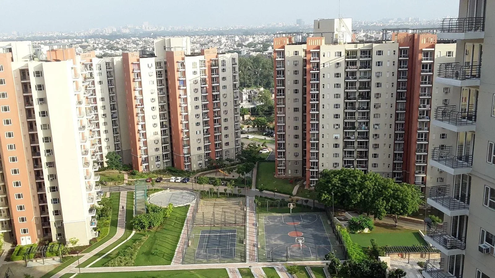Aerial view of Sector 110A, Gurugram
