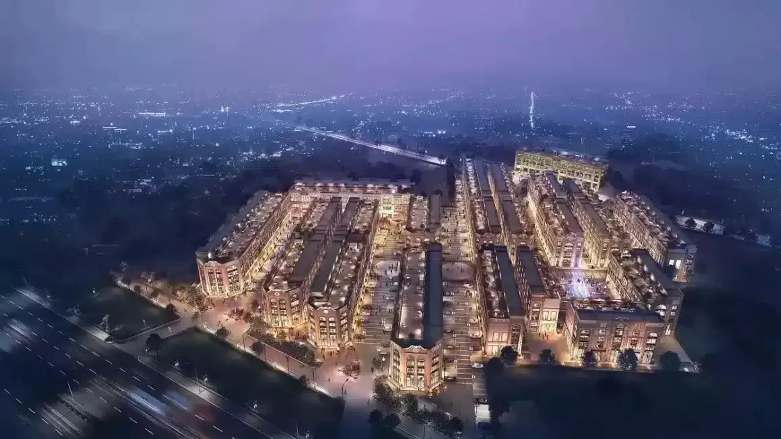 Aerial view of Sector 114, Gurugram