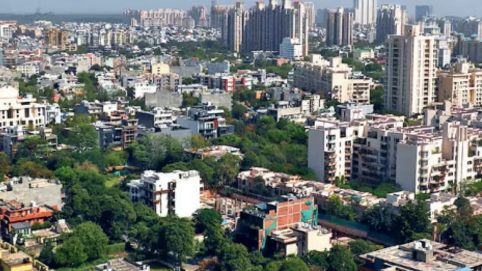 Aerial view of Sector 115, Gurugram