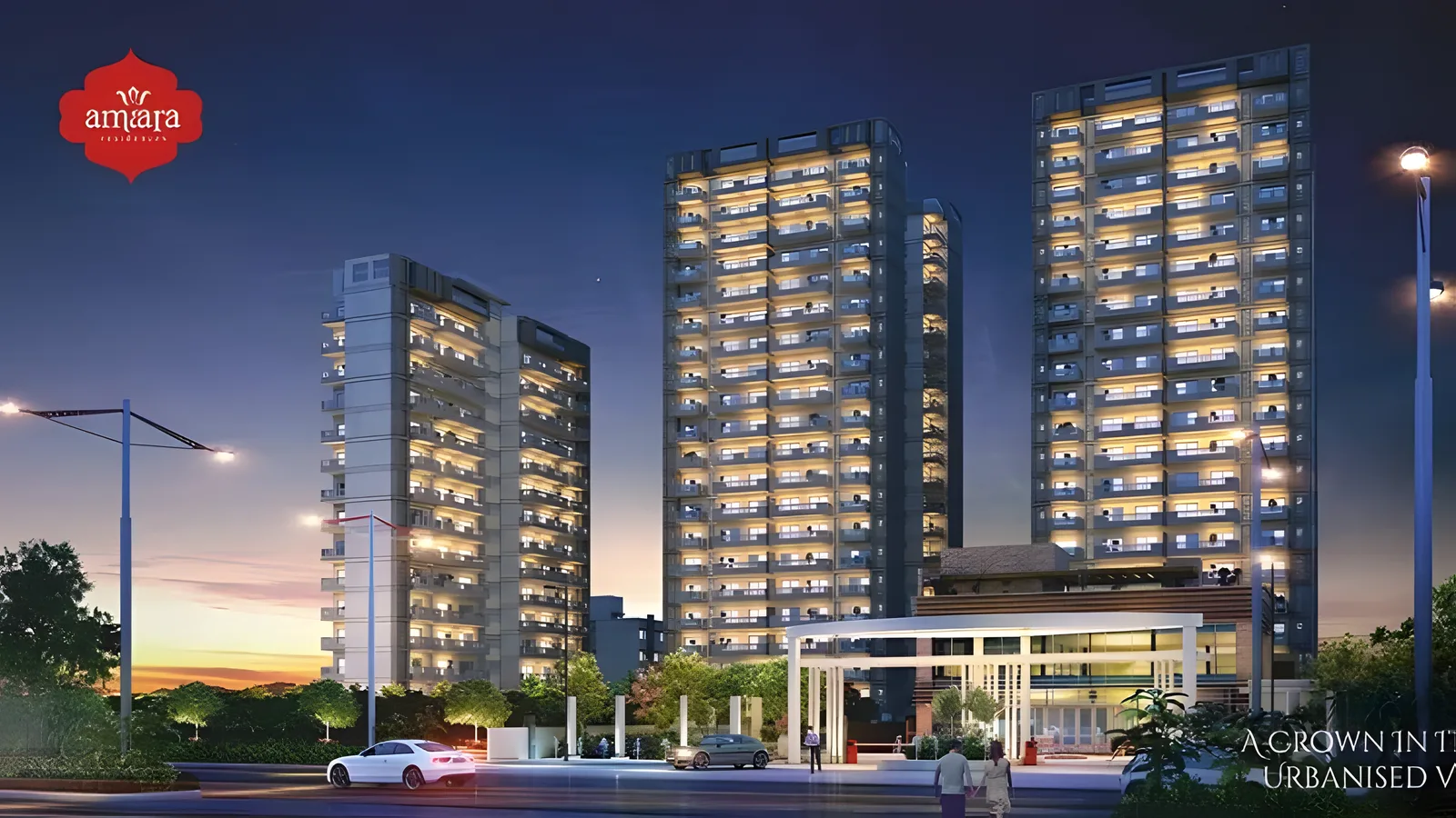 Aerial view of Sector 12A, Gurugram
