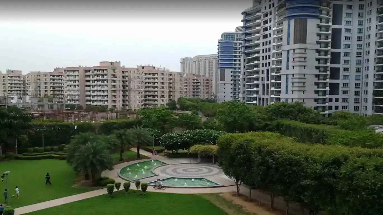 Aerial view of Sector 17, Gurugram