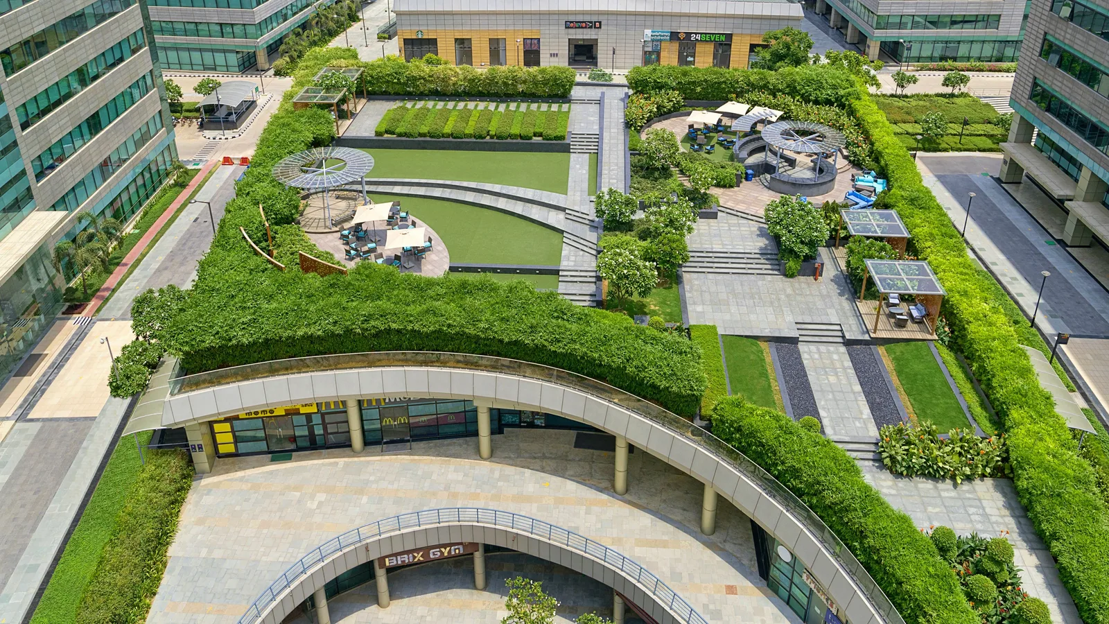 Aerial view of Sector 21, Gurugram